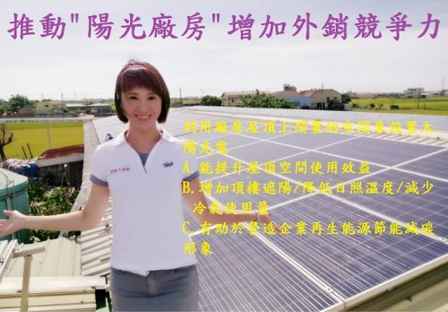 太陽能板遮陽兼發電 台電保證收購20年